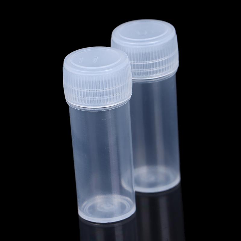 5Ml Plastic Sample Bottle Test Tube Mini Small Bottles Vials Storage Containers