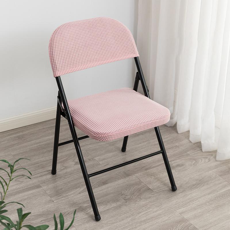 1 комплект, чехол для стула, складной стул для обеденного стола, чехлы для спинки стула, чехол для офисного компьютера, пылезащитный эластичный чехол для стула