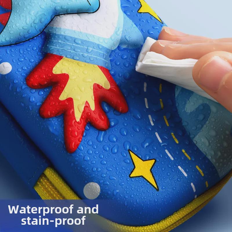 3D Astronaut Pencil Case for Boys - Large Capacity Multilayer Cartoon Stationery Box