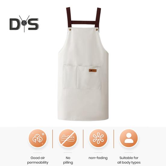 Водонепроницаемый фартук с большим карманом, маслостойкий, пыленепроницаемый, кухонный фартук с регулируемым ремешком, универсальный поварской фартук для мясников и маляров