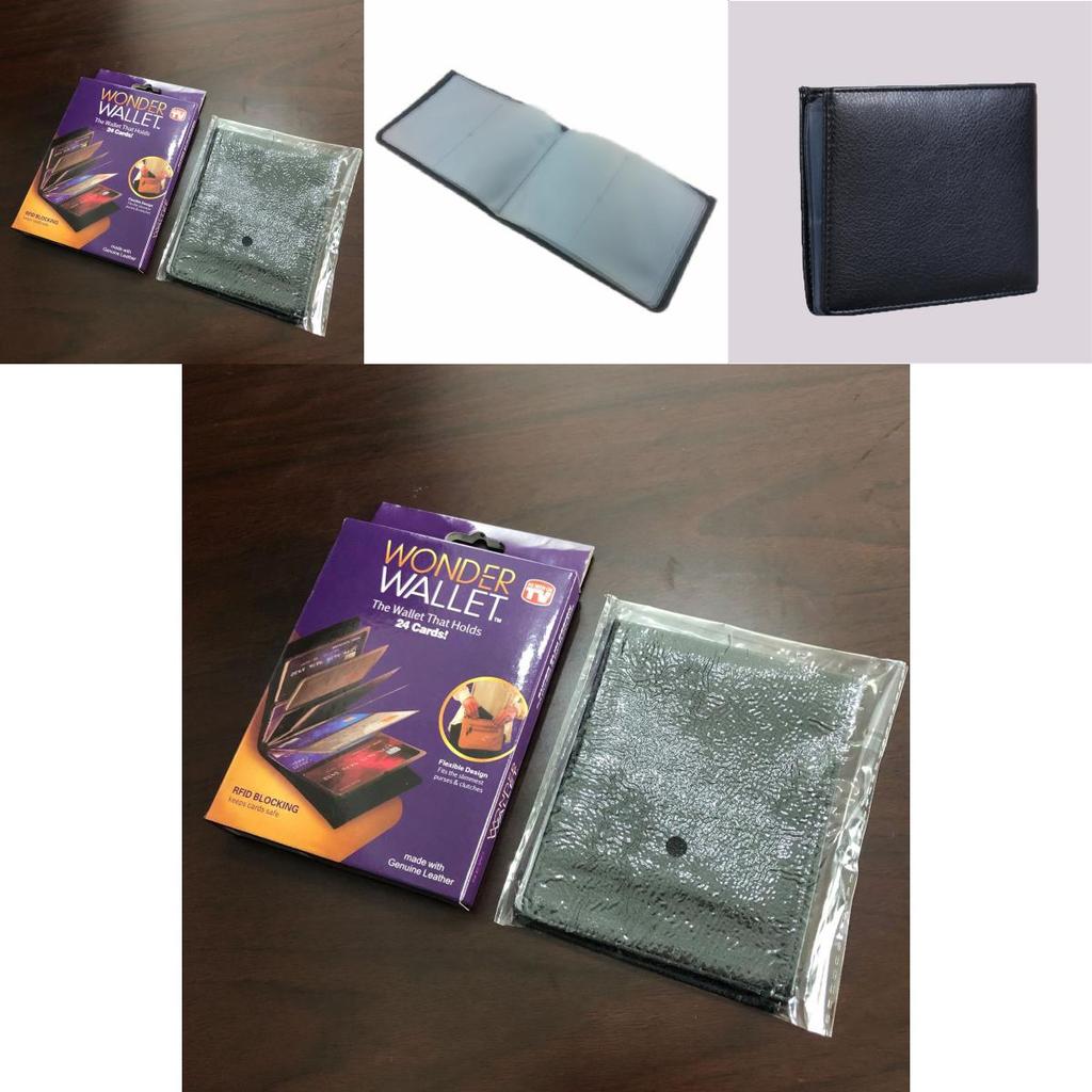 Чудо-кошелек из ПУ, компактный держатель для карт с большим отделением для купюр, для подарка и путешествий