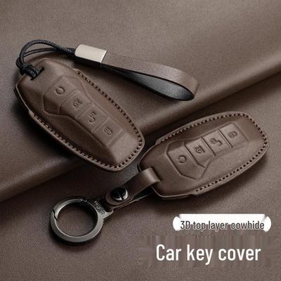 Чехол для ключа совместимый с BYD Han EV, Seagull, Dolphin, Han DMI, Yuan Plus, Song Plus DMI, Qin Plus DMI