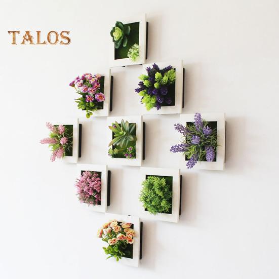 3D Artificial Flower Plant Wall Sticker Frame Living Room Wedding Party Live City Fashion Home Decor