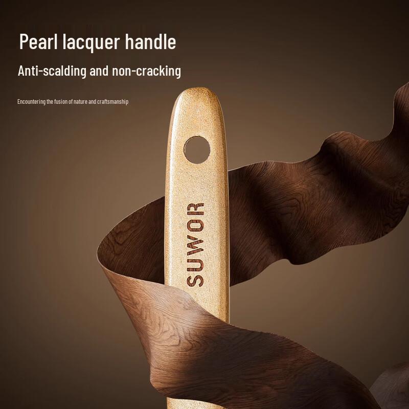 Ebony Wood Spatula and Frying Spatula Set