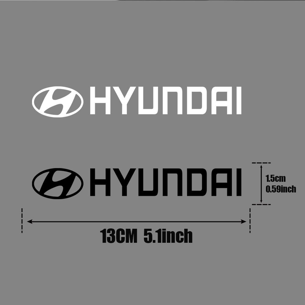 4PCS Fashion Car Badge Styling Body PVC Stickers Car Accessories For Hyundai I10 Elantra Sonata Terracan Tucson Coupe Moinca I30 MM7