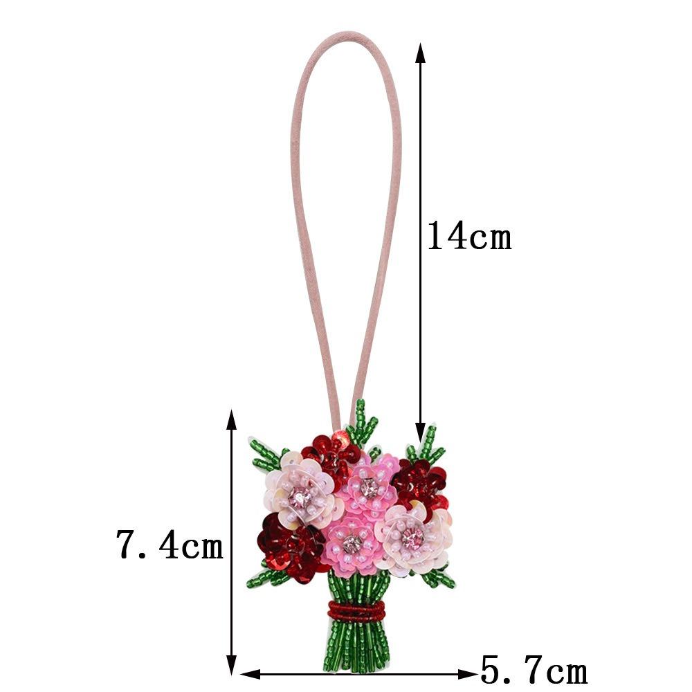 DIY Bouquet Pendant Potted Green Plants Bag Chain Charms Bag Accessories Car Accessory