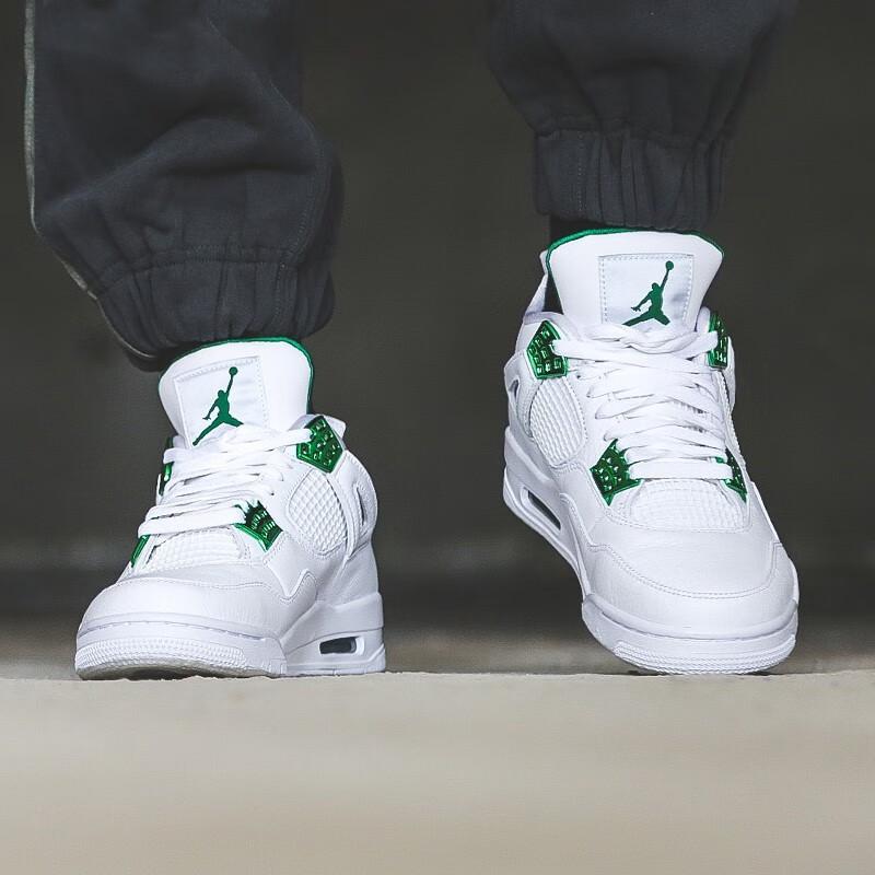 Jordan 4 Ретро 'Металлический Зеленый' GS 408452-113