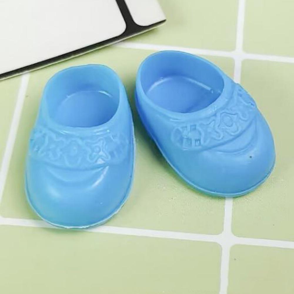 1 pairs PVC Doll Shoes Boots Cute General-Purpose Doll Body Shoes Mini Shoes for 17cm Dolls