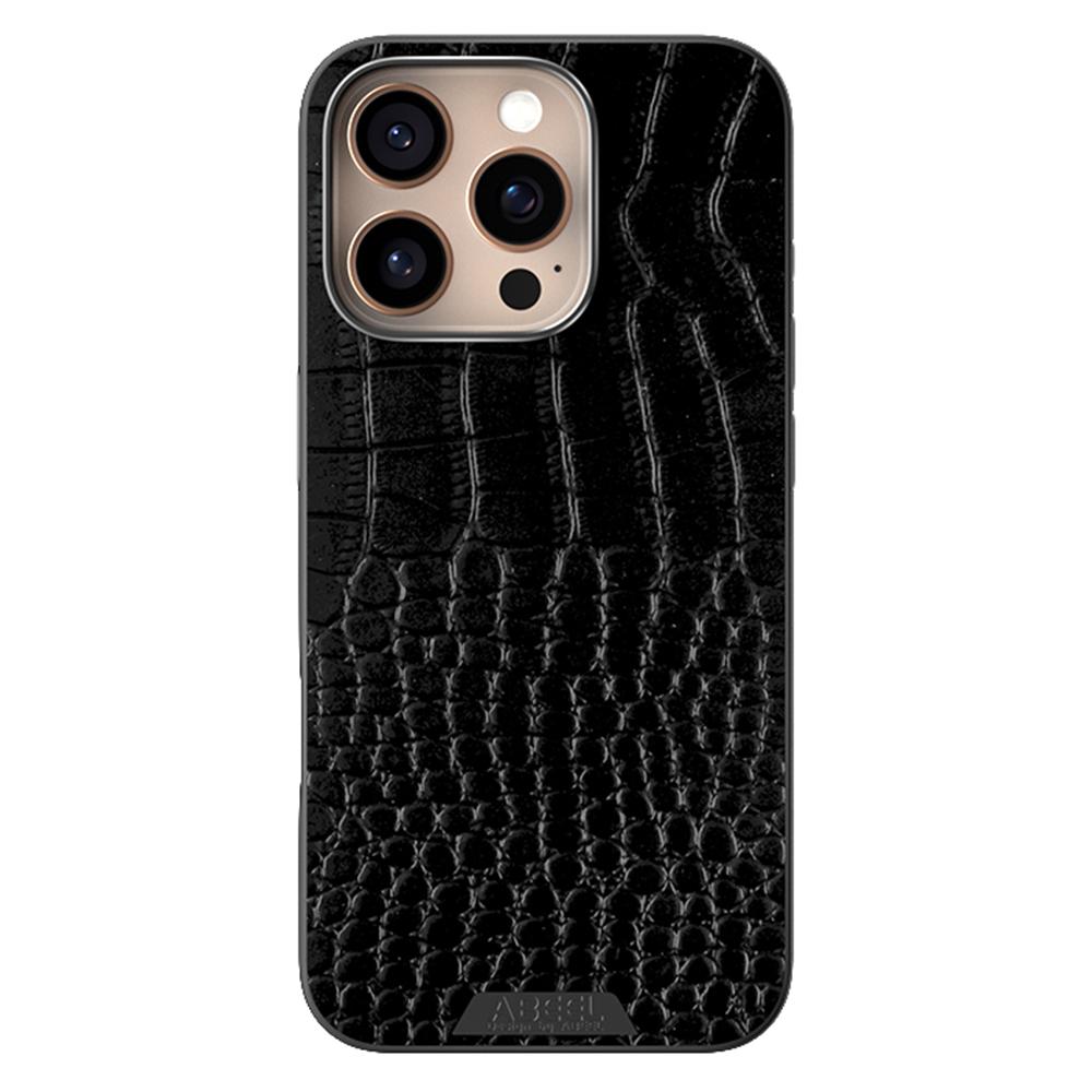 ABEEL For iPhone 16 Pro Max Case Compatible with MagSafe Crocodile Texture Micro-Embossing Back Cover