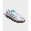 Кроссовки мужские Mercedes AMG x adidas Handball Spezial Cloud White Серебристо-металлический с коричневой подошвой KJ1178