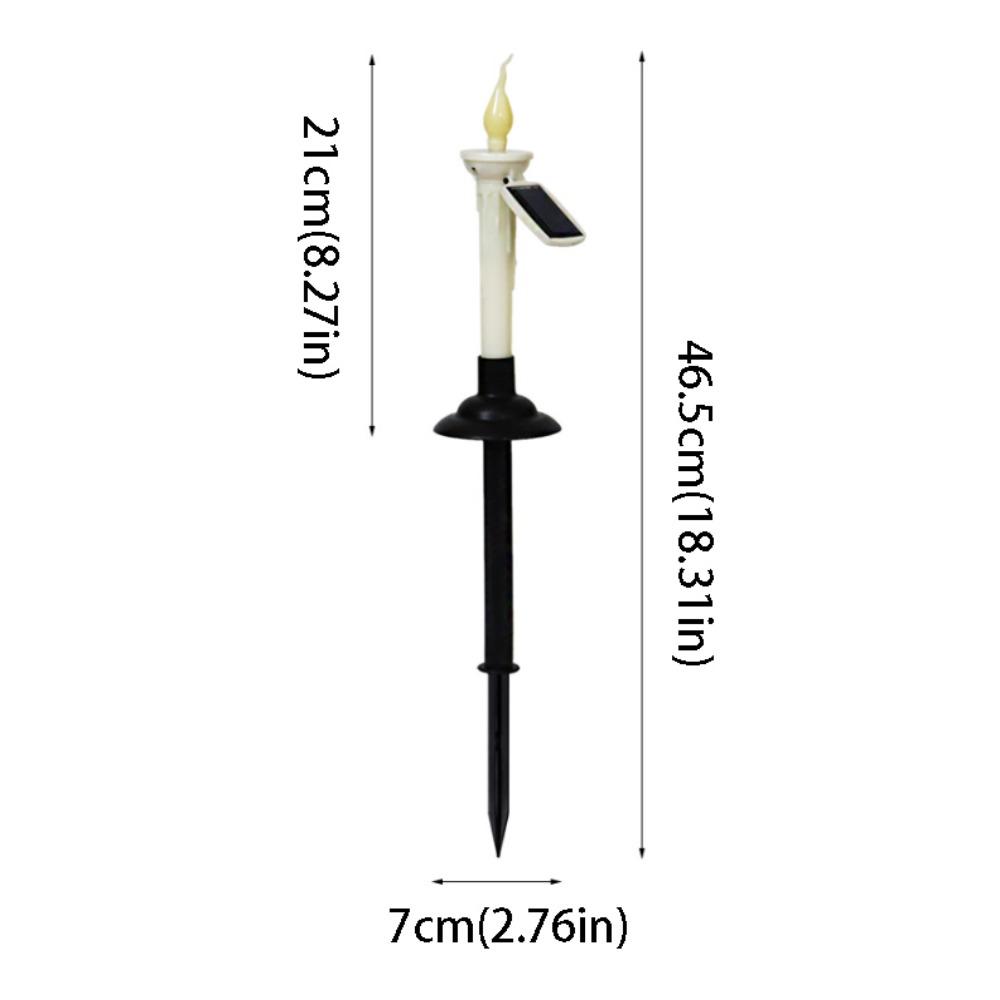 Waterproof Solar Candle Light Flameless With Candlesticks Holders Solar Garden Light Dual-purpose LED Candles LED Solar Lamp