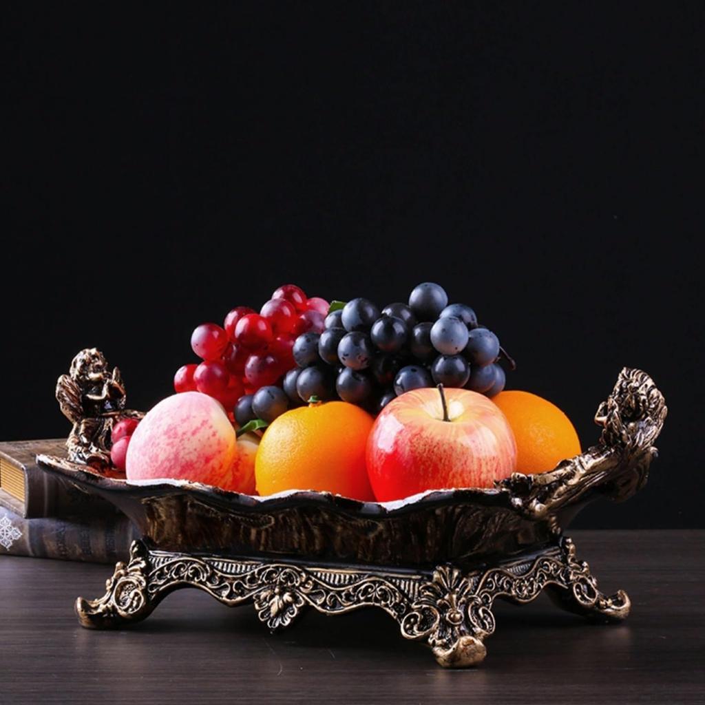 Фруктовница Корзина Европейский Стиль Фруктовая Тарелка Ретро Гостиная Конфетница Большая Бытовая Тарелка для Сухофруктов Украшения для Кофейного Столика Фрукты