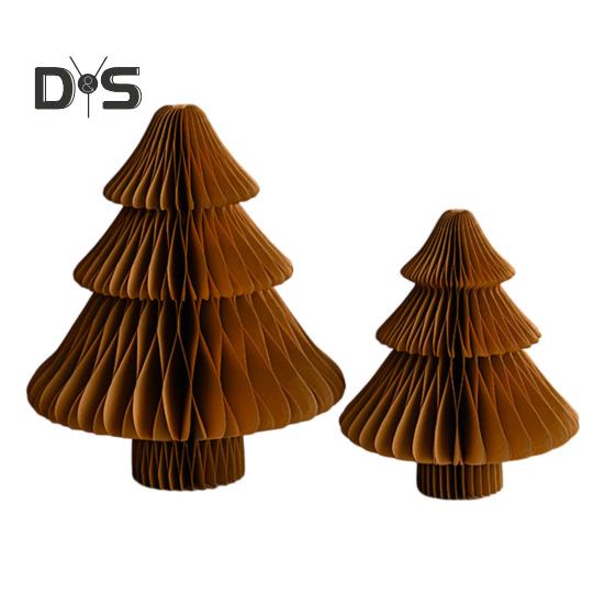 2 шт. бумажное украшение на рождественскую елку 3D соты деревья центральный элемент стола праздничный домашний декор для вечеринок принадлежности