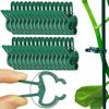 10Pcs Lever Ring Garden Plant Support Clips Durable Plastic Green Lever Ring Clips  Fixed Plants
