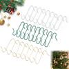 Metal S-shaped Hangers 100 Pcs Christmas Ornament Hooks, S-Shaped Hangers, Festive Tree Hooks for Baubles Balls, Lanterns, Decoration Lightweight