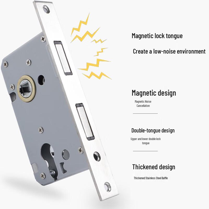 HOTUN Магнитный Бесшумный Внутренний Дверной Замок с Ручкой
