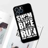 Чехол для триатлона Swim Bike Run для iPhone 17 Pro Max 14 11 15 16 Pro Max 13 12 mini 16 Plus 16e 17 Air Чехол для телефона
