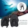 1 Pair Swim Training Hand Paddles with Adjustable Straps Lightweight No Odor Swimming Hand Paddles for Children Adult