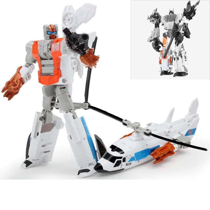 Haizhixing 5 in 1 Cool Transformation Toys Robot Car Plastic Devastator Action Figure Anime Movie Series Children Birthday Gift