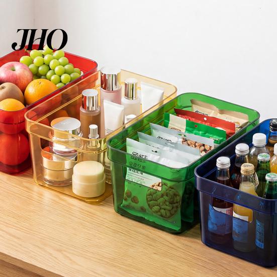 Easy View Storage Box Moisture-Proof with Lid Design Clear Sealed Container Stackable Organizer Durable Plastic for Home Use Freshness