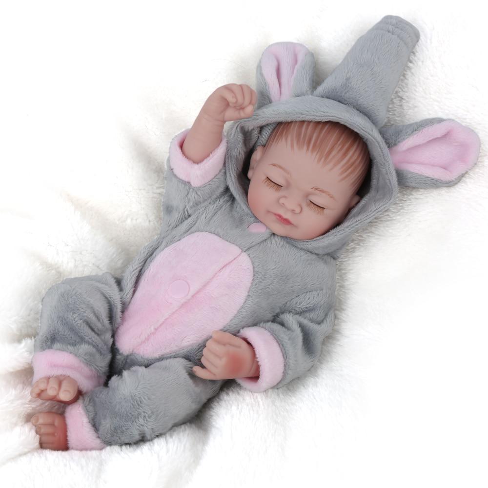 NPKDOLL 10 дюймов Мини Реборн Кукла Унисекс Игрушки Хобби Модные Куклы Аксессуары Спящие Куклы