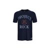 Project Rock Letter Print Training T-Shirt Men Tops Dark-Blue 1379748-410