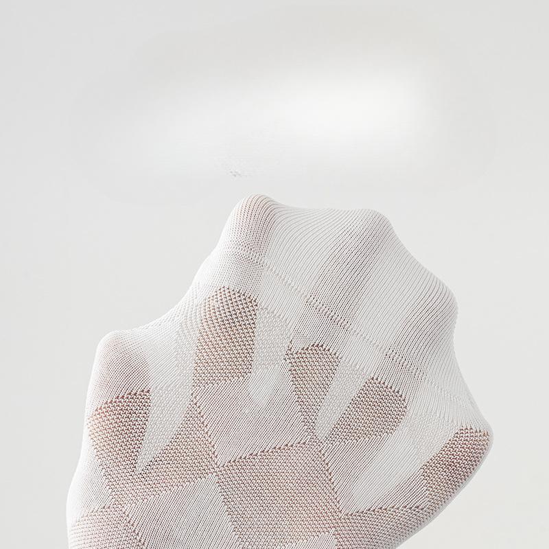 Мужские носки до середины икры, Летние тонкие антибактериальные из чистого хлопка, Дезодорирующие, Влагоотводящие сетчатые черные мужские длинные носки для делового костюма