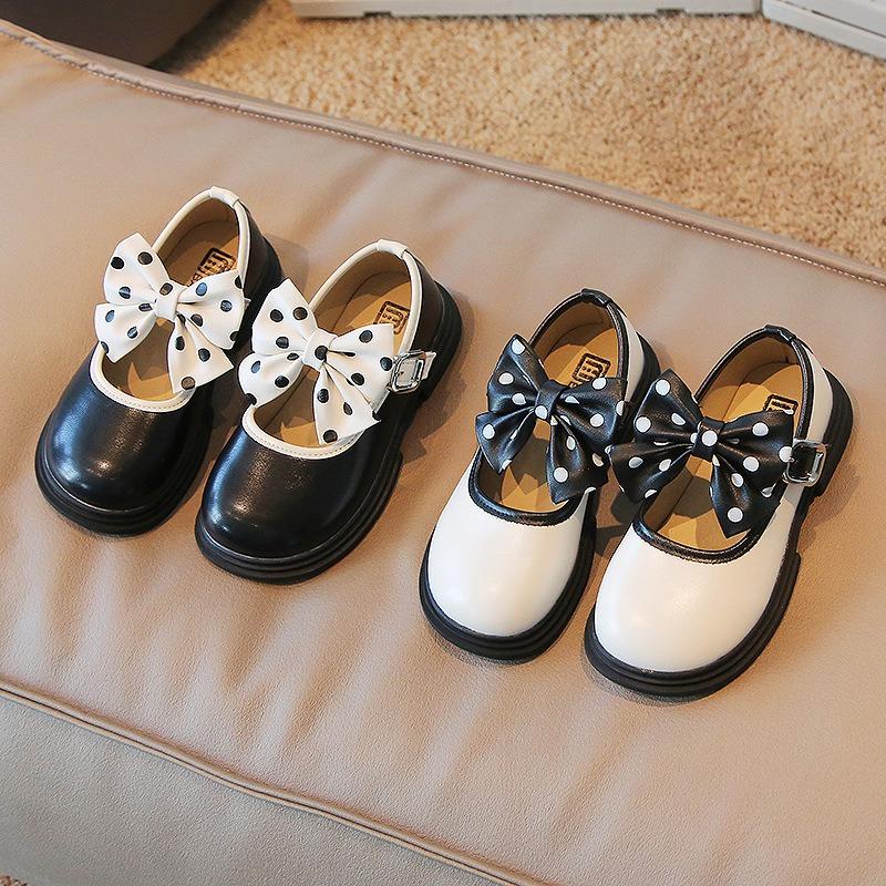 Детская обувь Детские одинарные туфли с милым бантиком