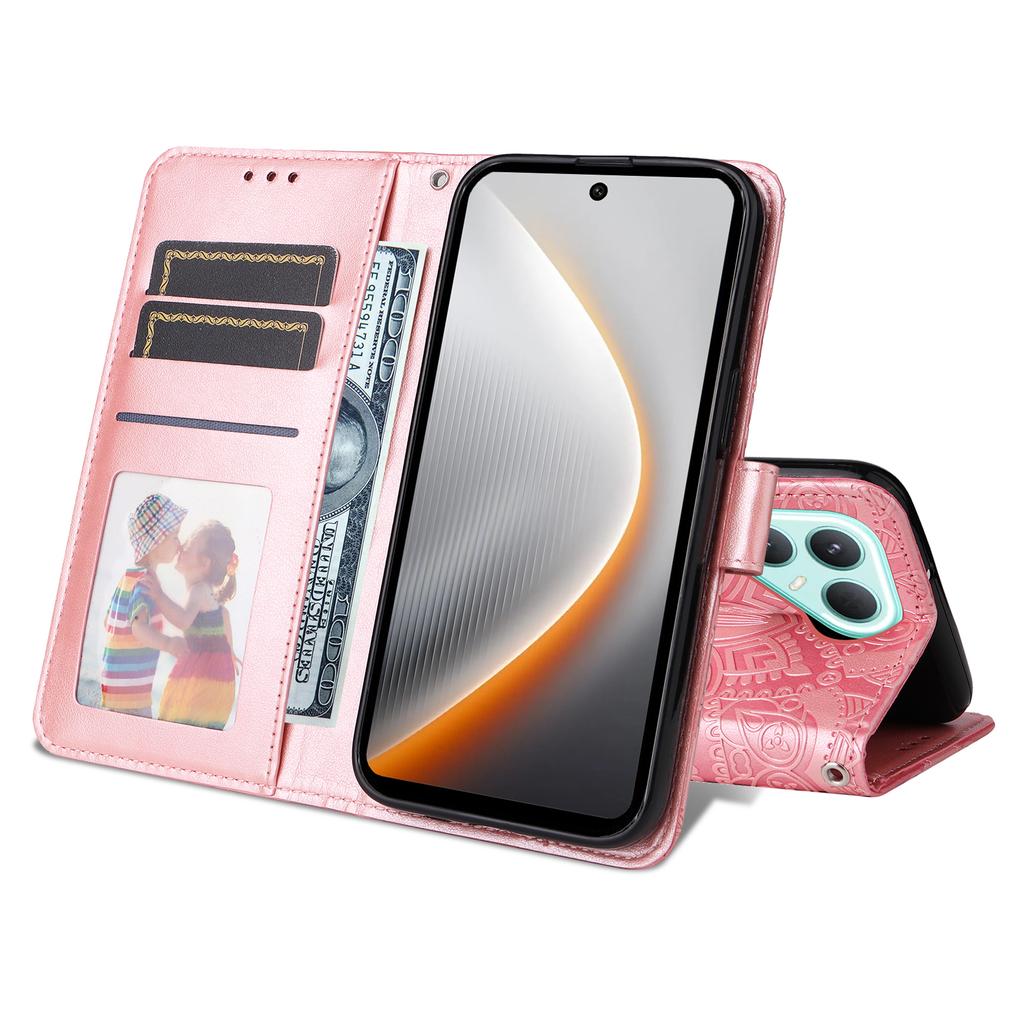 For TECNO Pova 7 Pro 5G Case Sunflower Imprint Leather Wallet Phone Cover