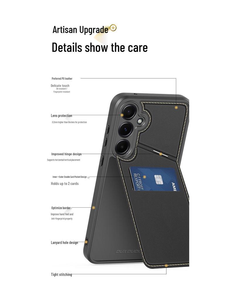 Samsung A15 Ударопрочный чехол-кошелек, A35 Чехол-бампер с полным покрытием