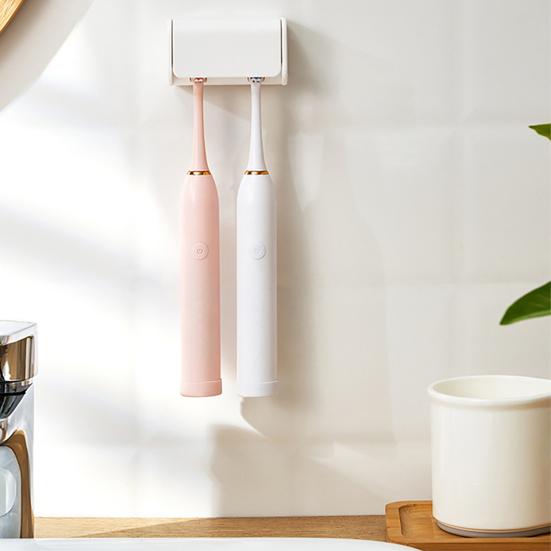 2 шт., настенный держатель для электрических зубных щеток, 2 слота, дизайн, автоматическая крышка, компактный органайзер для хранения зубных щеток