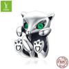 Korean Style S925 Sterling Silver Cute Fox Bead Accessory