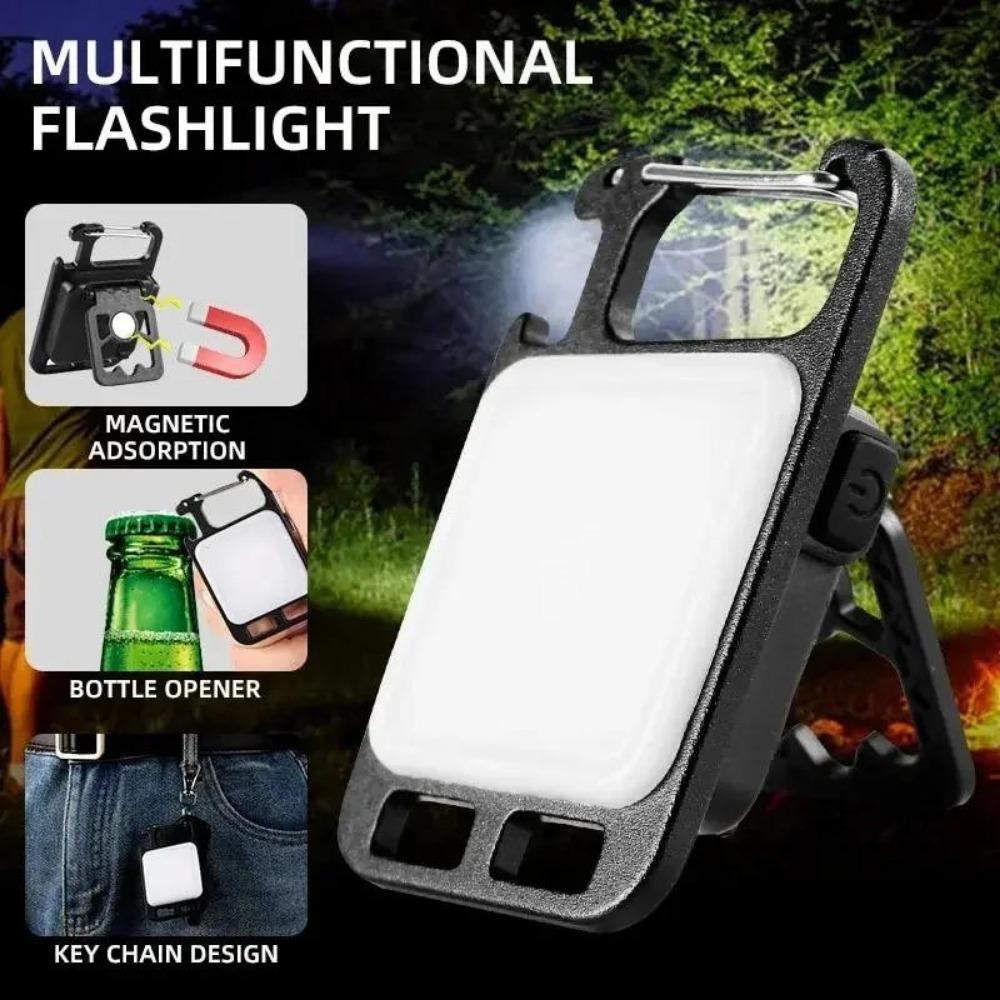 Мини светодиодный фонарик 3000 мАч, портативный, для кемпинга на открытом воздухе, оптом, горячий рабочий свет, карманные брелки, для пеших прогулок, новейшие маленькие фонари, многофункциональный