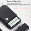 Mini AM FM Radio Portable Stereo Pocket Radios Speaker with LCD Display Support Time Alarm Best Reception Walkman Radio Player