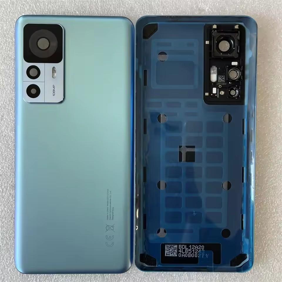 Для Xiaomi Mi 12T Pro Крышка аккумулятора Mi12T Задняя крышка корпуса с рамкой для камеры