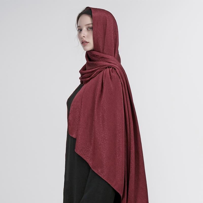 Большой размер шелковистый шарф с пятнами для женщин, простой платок, роскошный хиджаб, длинная бандана, вечернее платье, шали и накидки