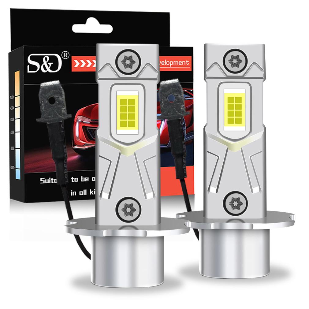 2 шт. 18000 лм H3 светодиодные лампы для фар Мини H3 светодиодные противотуманные фары для автомобиля Фара без вентилятора ДХО Лампа Автомобильные дневные ходовые огни 12 В 6500 К Белый