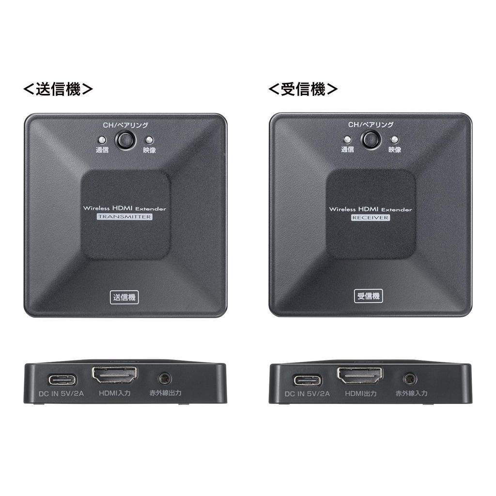 Sanwa Supply Wireless HDMI Extender to 60m set (up extension, model) VGA-EXWHD13