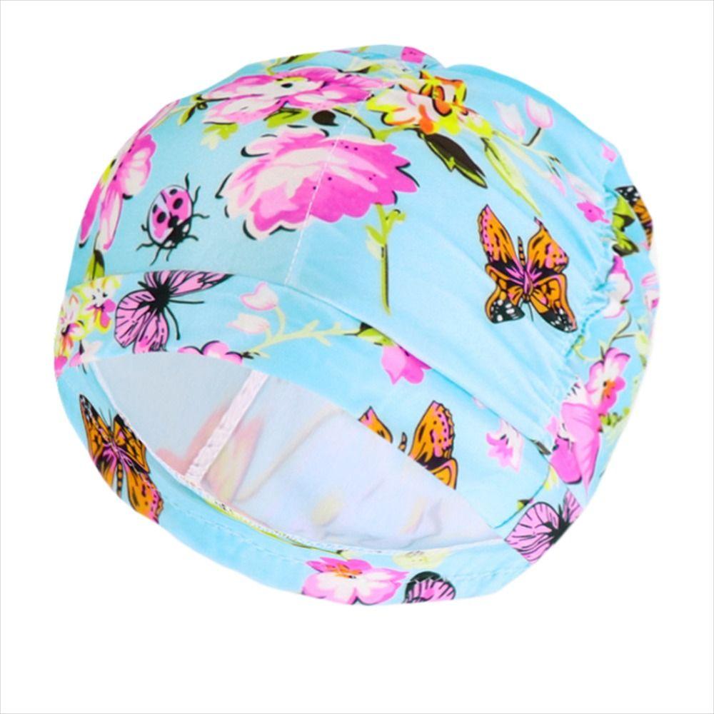 Шапочка для плавания с принтом цветов, высокая эластичность, для длинных волос, шапочка для дайвинга, шапочка для плавания, шапочка для бассейна