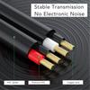 2PCS 1 Male RCA to 2 Male RCA Male to Male Sound Cable Stereo Audio Cable  for Amplifier Speaker