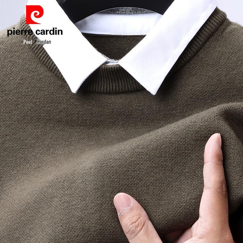 Мужской свитер Pierre Cardin из 100% чистой шерсти, имитирующий двойку