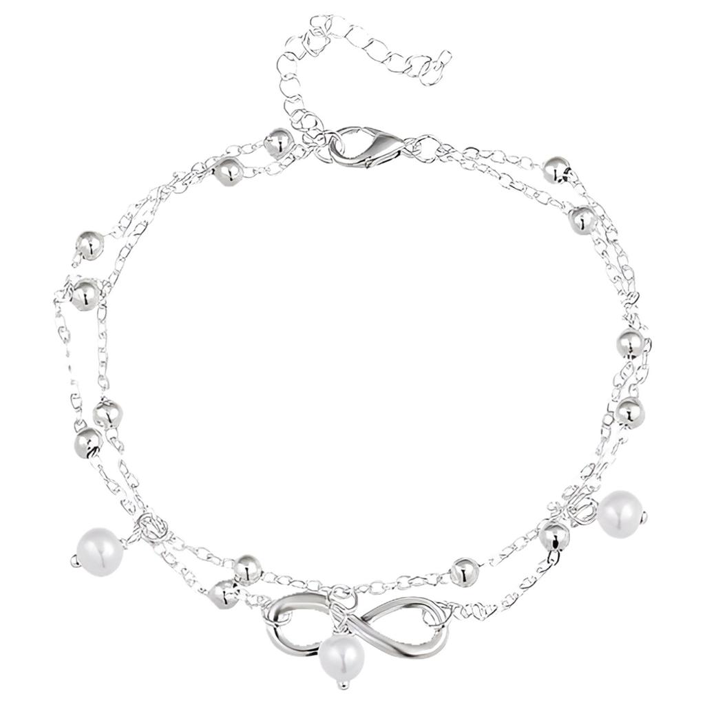 Женский браслет 925 пробы на щиколотку с цепочкой на ногу в стиле бохо-бич