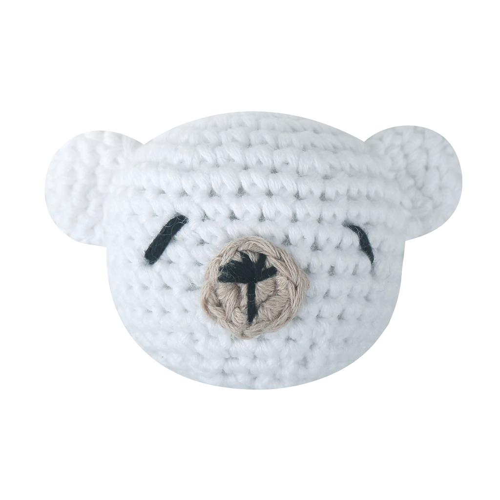 Зажим для детской соски, аксессуары для самостоятельного вязания крючком, погремушка в виде кролика, игрушка для прорезывания зубов у младенцев, морозильник, прорезыватель для новорожденных, подарок для душа