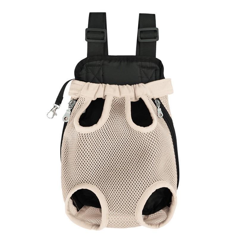 Pet Carrier Bag Double Shoulder Breathable Portable Travel Pet Dog Carrying Backpack Mesh Carrier Front Bag For Small Dog Cats