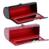 2Pcs Women PU Leather Lipstick Case Holder with Mirror