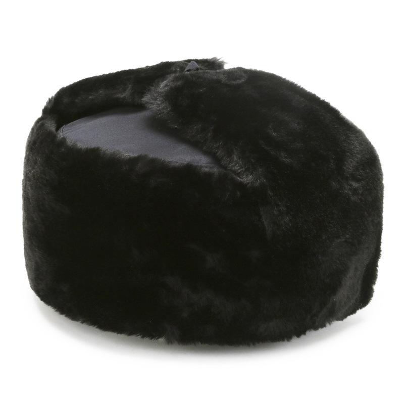 Elderly Winter Lei Feng Hat: Thick Cotton Military Style Ski Hat with Ear Protection for Men and Women.