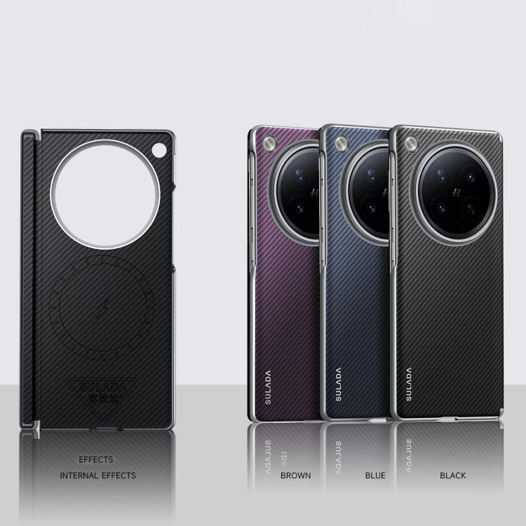Защитный чехол для OPPO Find N6 5G SULADA 600D с текстурой кевлара, противоударный чехол из поликарбоната