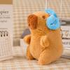 Wearing Headphones Capybara Pendant Plush Capybara Stuffed Animals Capybara Doll Toy  Gift