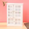 1:12 Dollhouse Miniature White Wood Cupboard Shelf Furniture Model