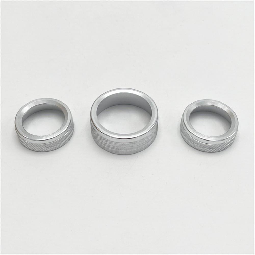 3 шт. Декоративные кольца переключателя кондиционера и аудио красного цвета, подходят для Dodge Durango 300/300s